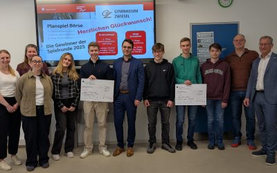 Junge Börsenprofis im Einsatz